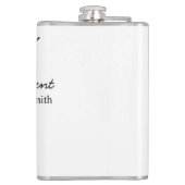 Flasques Félicitations pour votre retraite ajouter le nom d (Dos)