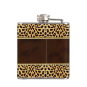 Flasques Feminine Cheetah Print with Name (Dos)