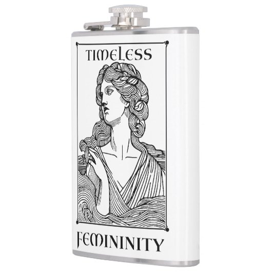 Flasques "Feminité intemporelle" Élégante fiole enveloppée (Gauche)