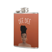 Flasques Femme noire avec nuances d'or et gros bonnet, Brow (Gauche)