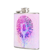 Flasques Femme rose d'arbre de yoga dans des couleurs en (Gauche)