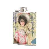 Flasques Femme victorienne florale rose Régence (Gauche)