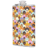 Flasques Femmes rétrogrades du Motif mondial (Gauche)