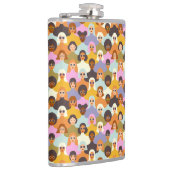 Flasques Femmes rétrogrades du Motif mondial (Droite)