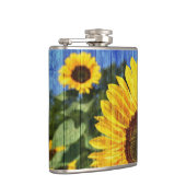 Flasques Fence painted de Sunflowers (Droite)