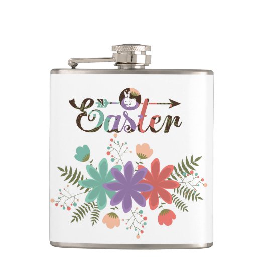 Flasques Ferme Verte Et Fleurs Colorées (Devant)