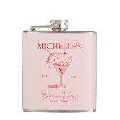 Flasques Fête de Fille de Cocktail Rétro (Devant)