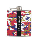 Flasques Fête de l'Indépendance Camouflage Votre nom Person (Devant)