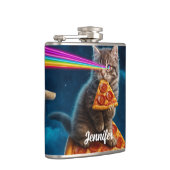 Flasques Fête de pizza de chat laser (Droite)