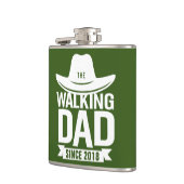 Flasques Fête des pères - Le papa qui marche depuis... (Gauche)