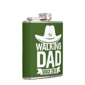 Flasques Fête des pères - Le papa qui marche depuis... (Droite)