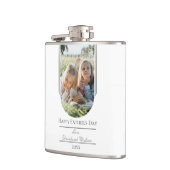 Flasques Fête des pères photo Arch moderne | Blanc (Gauche)