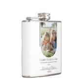 Flasques Fête des pères photo Arch moderne | Blanc (Droite)