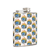 Flasques Feu d'ordinateur - Fiole enveloppée de vinyle (Droite)