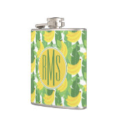 Flasques Feuille de banane et monogramme du motif | de (Gauche)