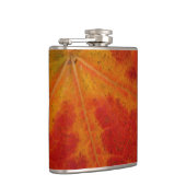 Flasques Feuille d'érable rouge Abstraite Automne Photograp (Droite)