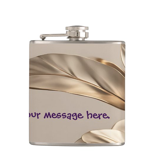 Flasques Feuille d'or élégante (Devant)