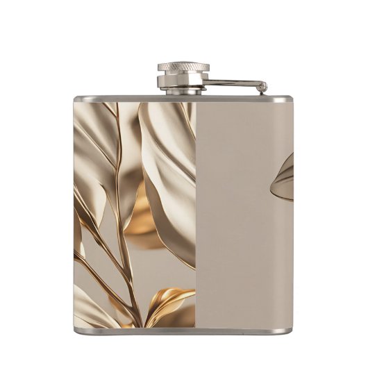 Flasques Feuille d'or élégante (Dos)