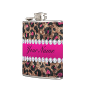 Flasques Feuille d'or et diamants de rose de roses indien (Gauche)