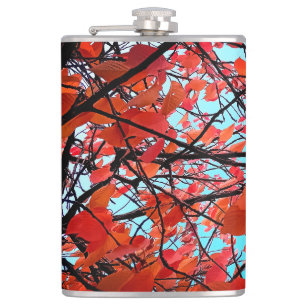 Flasques Feuille orange