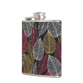 Flasques Feuille squelette moderne Motif d'automne (Gauche)