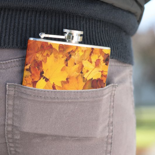 Flasques Feuilles d'automne (En situation)