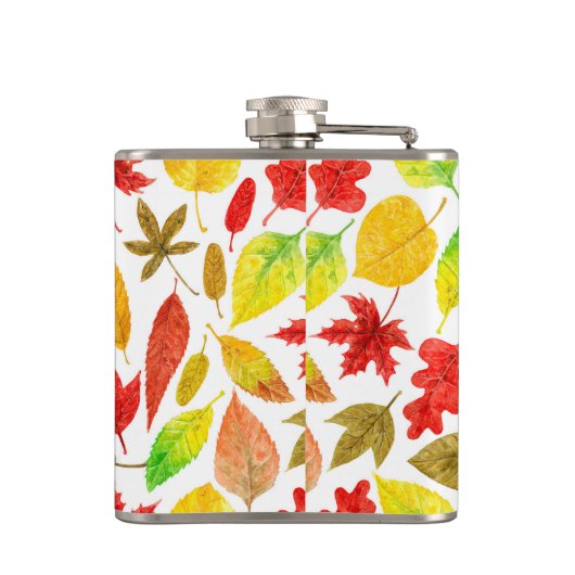 Flasques Feuilles d'automne blanc (Dos)