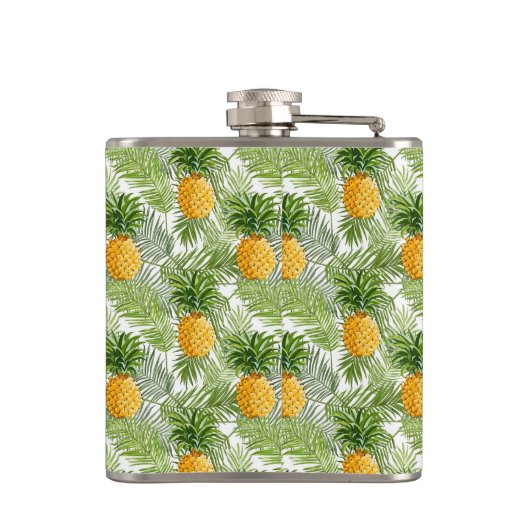 Flasques Feuilles et ananas tropicaux (Dos)