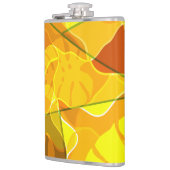 FLASQUES FEUILLES TROPICALES ABSTRAITES (Gauche)