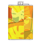 FLASQUES FEUILLES TROPICALES ABSTRAITES (Dos)