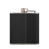 Flasques Fibres de carbone noir Monogramme de liquide (Dos)