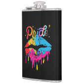 Flasques Fierté Lèvres arc-en-ciel | LGBTQ | Lèvres à goutt (Gauche)