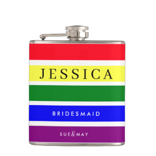 Flasques Fierté Mariage Bridesmaid Hip Flask LGBTQ person