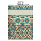 Flasques Fiesta Blooms, personnalisable (Dos)