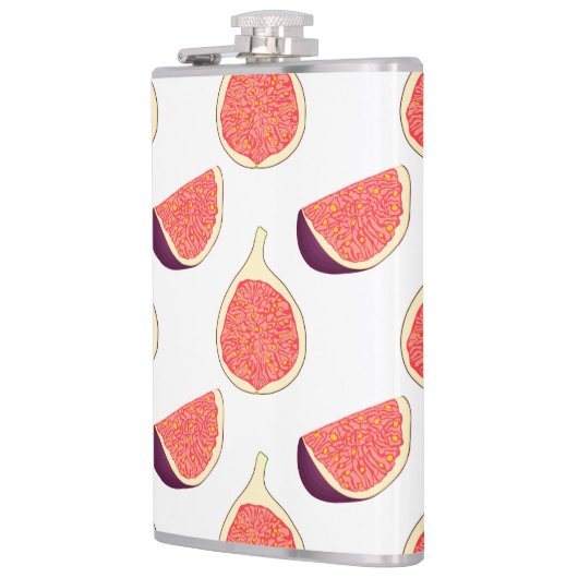 Flasques Fig mauve : motif coloré (Gauche)