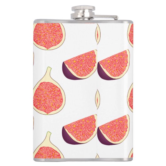 Flasques Fig mauve : motif coloré (Dos)