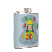 Flasques Fille avec boîte cadeau de Noël (Droite)