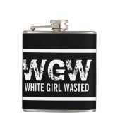 Flasques Fille blanche gaspillée (Devant)