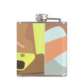 Flasques Filles main poussant sur le bouton snooze du révei (Dos)