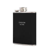 Flasques Fils Personnalisés Noirs Cadeaux De Mariage Pour S (Gauche)