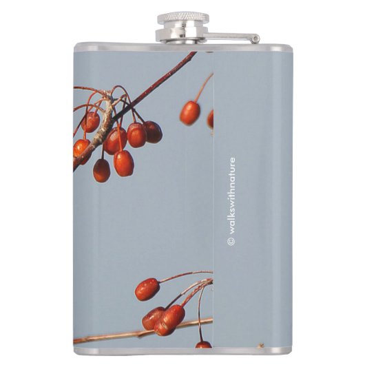 Flasques Finch maison avec Berries Hawthorn (Dos)