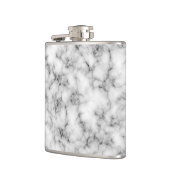 Flasques Finition noire et Marbre blanc (Gauche)