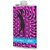 Flasques Fiole à bouteille "Jus de Birdie" rose chaud OptiP (Gauche)