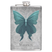 Flasques Fiole à papillon à bijoux turquoise (Devant)