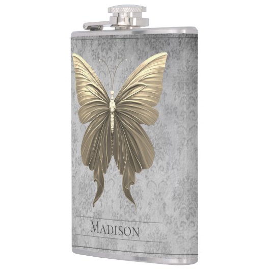 Flasques Fiole à papillon bijoux en or (Gauche)