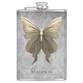 Flasques Fiole à papillon bijoux en or (Devant)