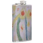 Flasques Fiole Abstraite de jonquilles de vinyle enveloppée (Droite)