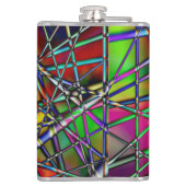 Flasques Fiole Abstraite multicolore (Dos)