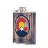 Flasques Fiole C en bois de colorado russe personnalisable (Gauche)