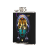 Flasques Fiole Daria Cyborg Queen 6oz enveloppée de vinyle (Gauche)